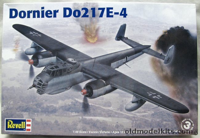Revell 1/48 Dornier Do-217 E-4 - (ex Monogram Pro Modeler), 85-5526 plastic model kit